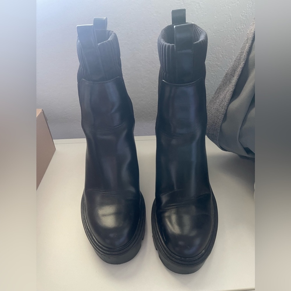 Zara black ankle boots size 7.5